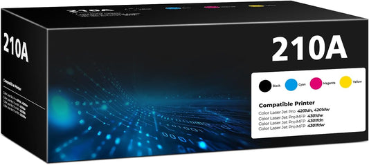 210A Toner Cartridges 4 Pack Color Laser jet Pro MFP 4301fdw Compatible for HP 210A 210X Toner Cartridges Replacement HP210A HP210X for Color Laser Pro 4201dw 4201dn MFP 4301fdn 4301fdw 4301dw Printer