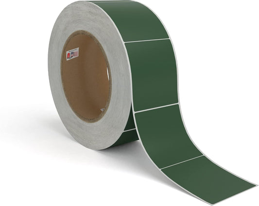 Kenco Color Coding 3 X 5 Rectangle Labels, Inventory Control Stickers 500 Labels Per Roll, Made in The USA (Hunter Green)