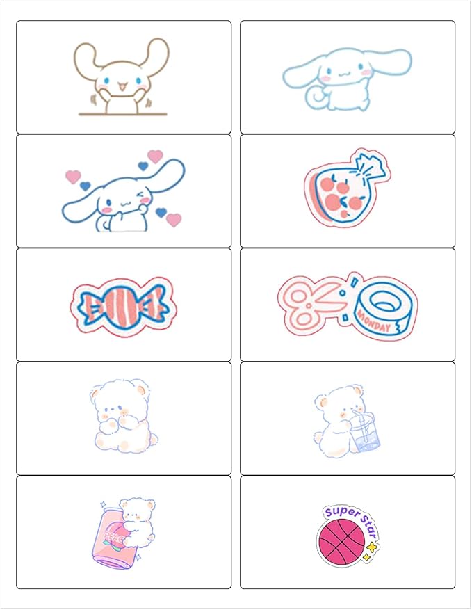 100 Sheets 2"x4" Shipping Address Labels, 10-UP Blank Mailing Labels, White Self-Adhesive Customized Stickers for Inkjet and Laser Printer