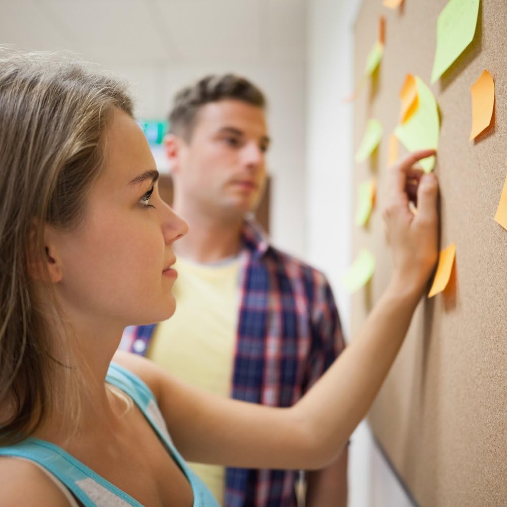 Lockways Large Cork Board Bulletin Board, Bulletin CorkBoard 72 x 36 Inch, Notice Message Pin Board,F Silver Aluminium Frame