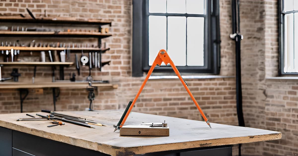 Professional Woodworking Compass Pencil Marking Compass Circle Maker Scriber for Geometry (Medium)