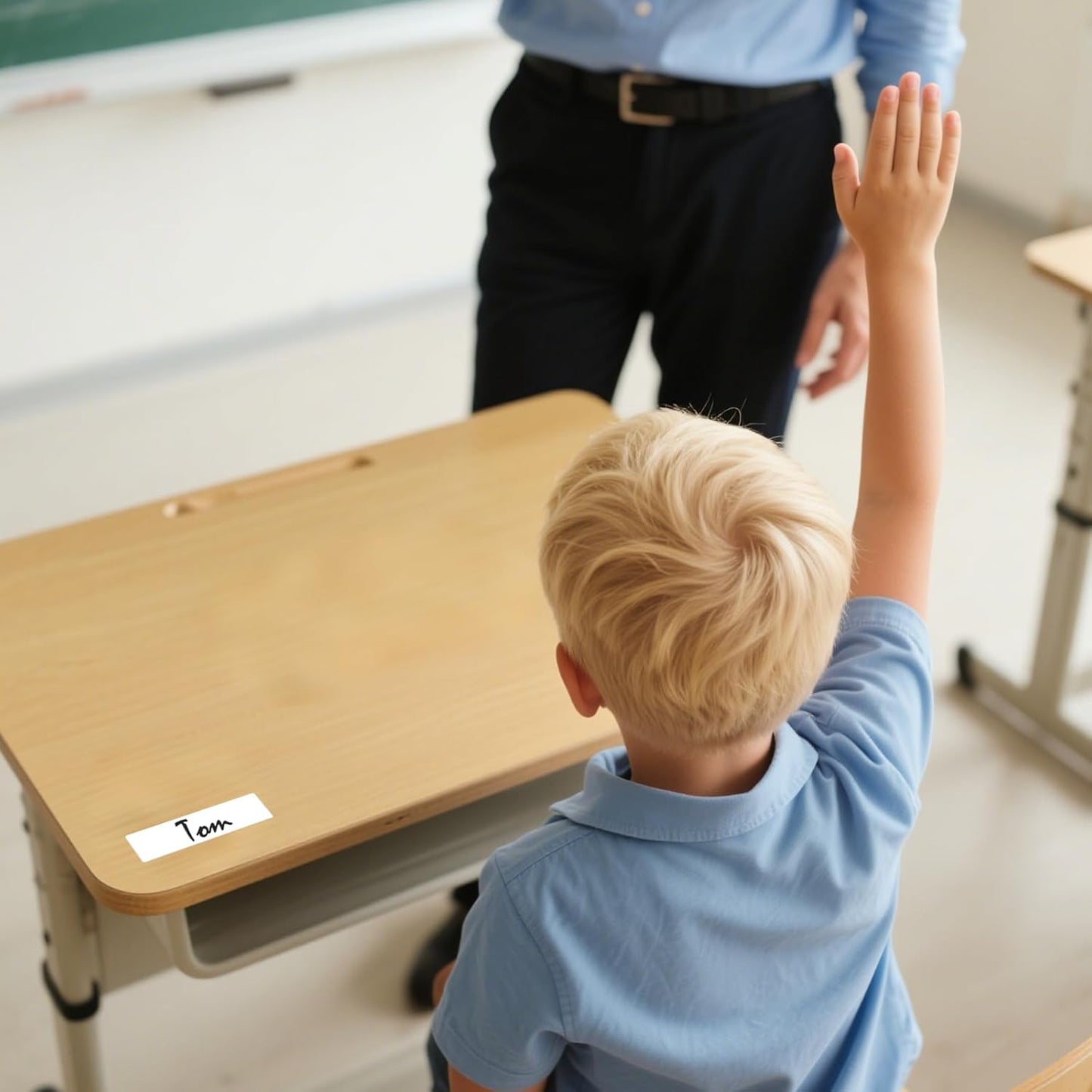 3 × 1 Inches White Rectangle Color Coding Labels 1000 PCS, Self-Adhesive Writable Waterproof Vinyl Blank Sticker Roll for Office Home School Business