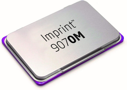 Trodat Imprint 9070M Metal Stamp Pad, 1-7/8" x 2-3/4", Purple