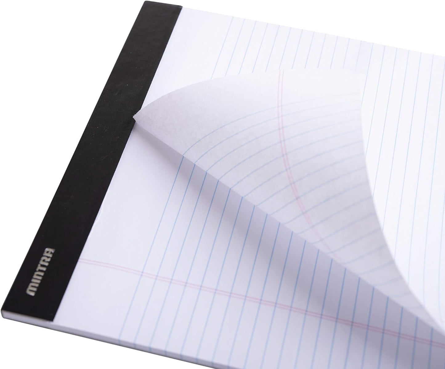 Mintra Office Legal Pads - ((BASIC WHITE 6pk, 8.5in x 11in, WIDE RULED))