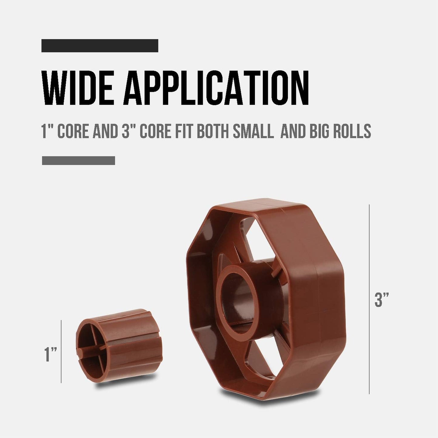 Lichamp Desktop Tape Dispenser Holder with Large 3 inch Core for Masking Tape, Heat Transfer Tape Sublimation, Painters Tape, Freezer Tape and Kitchen Tape