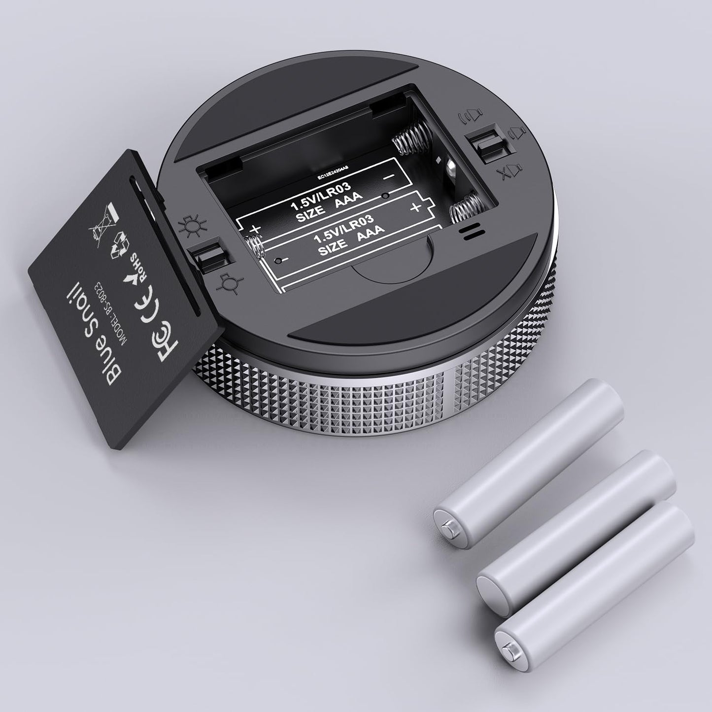 BlueSnail Kitchen Timer with LED Digital Display Smart Efficana for Home Classroom Gym Office, Volume and Brightness Adjustable Productivity Timer (Silvery)