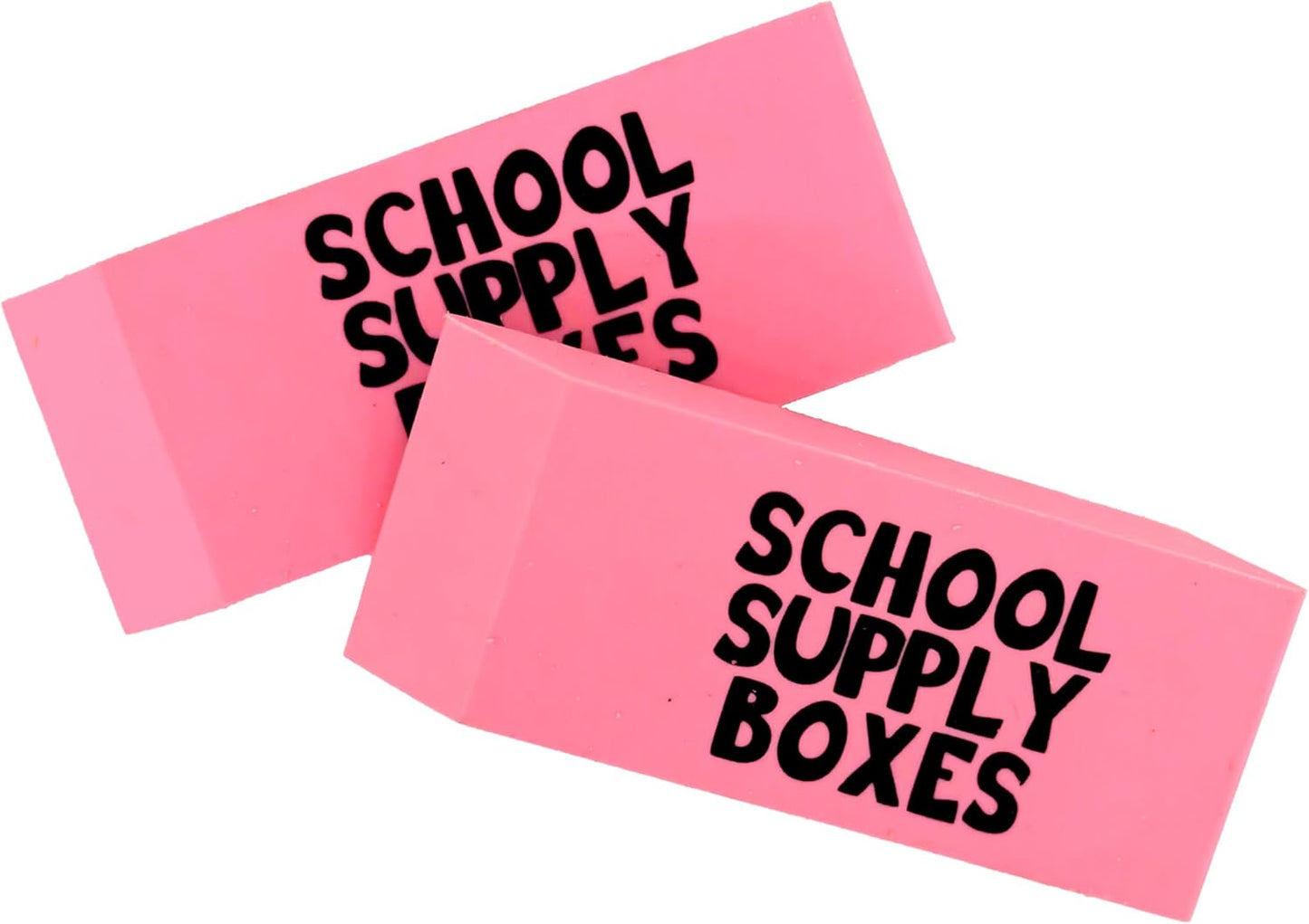 School Supply Boxes | Pink Wedge Erasers | 480 Pack | Smudge-Free and Durable