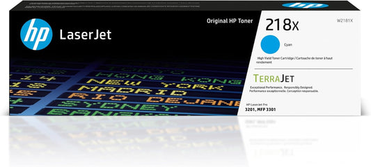 HP 218X Cyan High-Yield Toner Cartridge | Works with Color Laserjet Pro 3201, MFP 3301 Series | W2181X