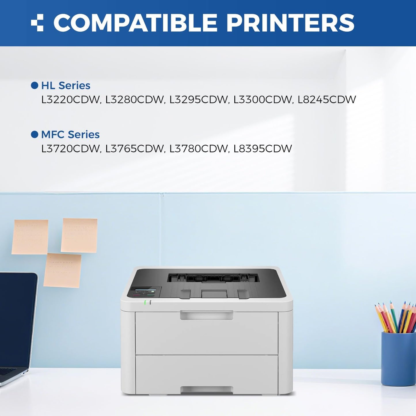 DR229CL Drum Unit (Not Toner)4-Pack Replacement Compatible for Brother DR-229CL Imaging Drum MFC-L3720CDW MFC-L3780CDW HL-L3220CDW HL-L3280CDW HL-L3300CDW HL-L3295CDW L8245CDW MFC-L8395CDW Printer Set