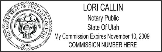 Notary Stamp Seal Ink Personalized Self Inking Stamp Custom Stamp Rubber Stamp Trodat 4913 Self Ink Notary Stamp - 7/8" x 2-3/8" Impression Area