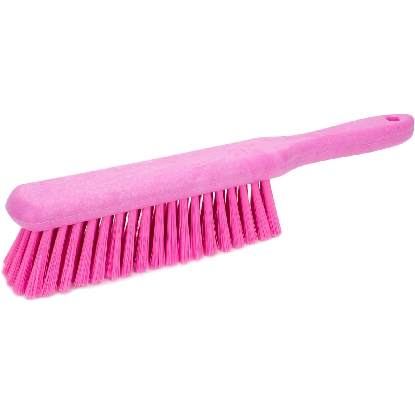 SPARTA Handheld Soft Counter Brush 8 Inch Bristle Span, Multi-Use Dust Brush with 5 Inch Handle for Tables, Countertops, and Delicate Surfaces, Polyester, Pink