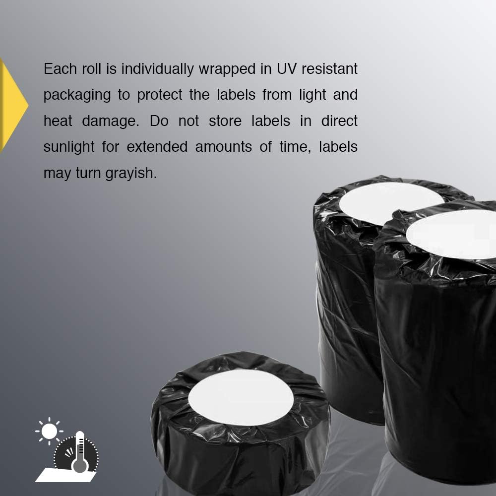 BETCKEY - 2.25" x 1.25" UPC Barcode & Multipurpose Labels Compatible with Zebra & Rollo Label Printer,Premium Adhesive & Perforated[Green, 6 Rolls, 6000 Labels]