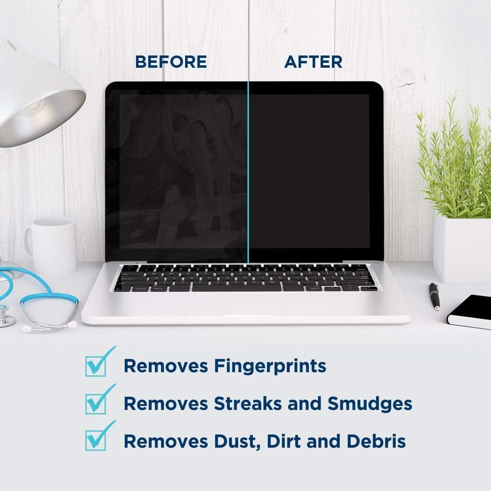 Tech Armor Cleaning Wipes - Screen Wipes for TV Screen, Computer Screen, for Laptop, Phone, Ipad - Computer Electronic kit - 100 Wipes