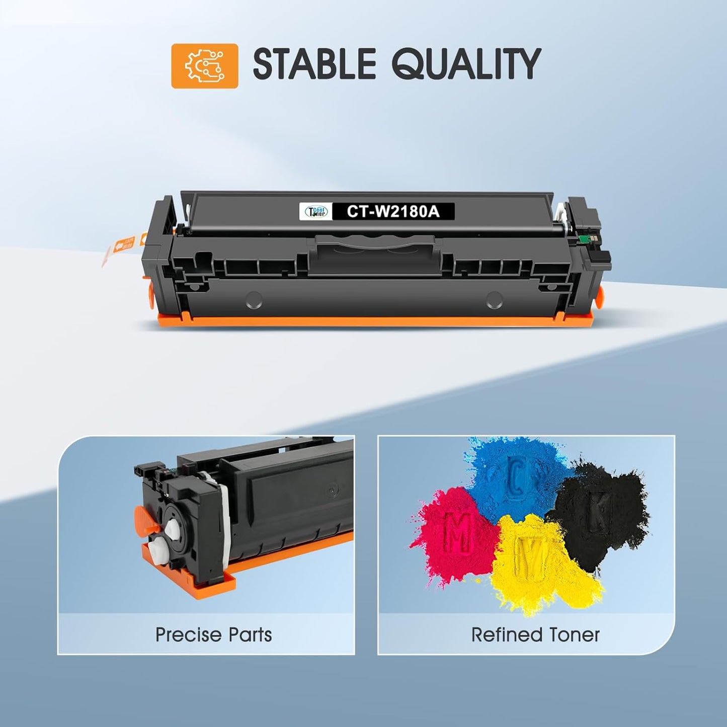 218A 218X Toner Cartridges 4 Pack 3301fdw with Chip Compatible Replacement for HP 218A 218X Color Laserjet Pro MFP 3301cdw 3201dw 3301sdw Printer High Yield Ink Set W2180A (Black Cyan Yellow Magenta)