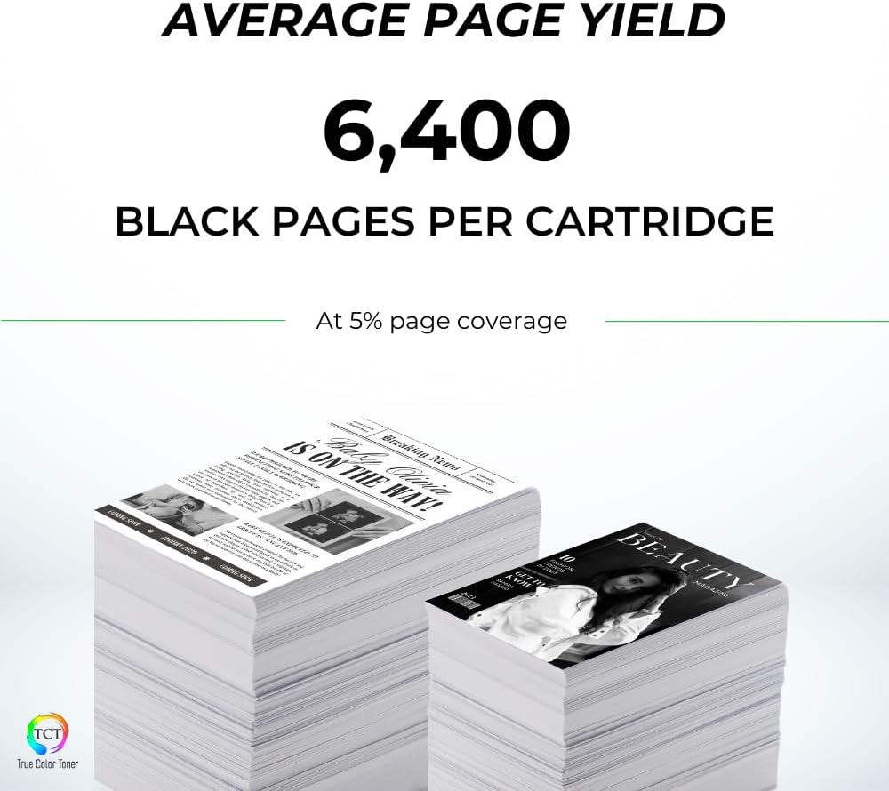 TCT SP-377 Toner Cartridge 2 Pack - Compatible Replacement for Ricoh Aficio SP-377 408161 Black Works with Ricoh Aficio SP377DNwX SP377SFNwX Printers (6,400 Pages)
