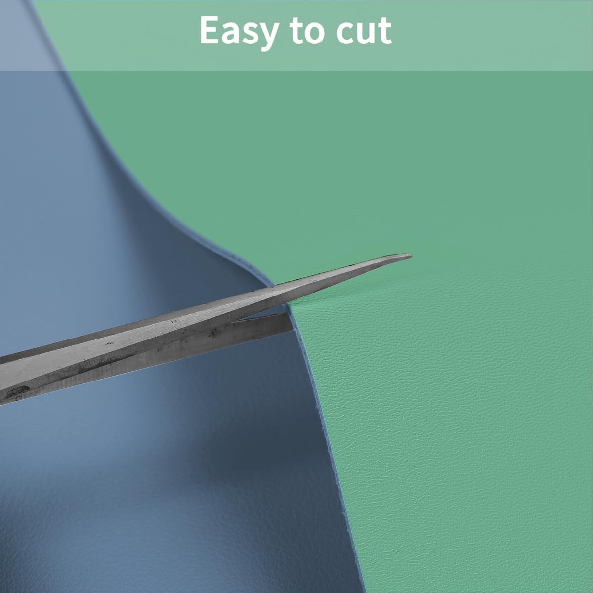 Leather Table Cover,1.8mm Thick,17x72 Inch Desk Cover,Dresser Cover Top,Dresser Protector Top,Dresser Cover,End Table Cover.(Grayish Blue+Dark Green,17x72)