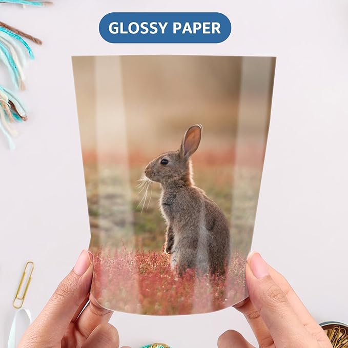 ZBEIVAN 4x6 Photo Paper, Glossy Photo Papers 200 Sheets, 4 x 6 Inkjet Printer Photo Paper for Dye Ink, 200 GSM