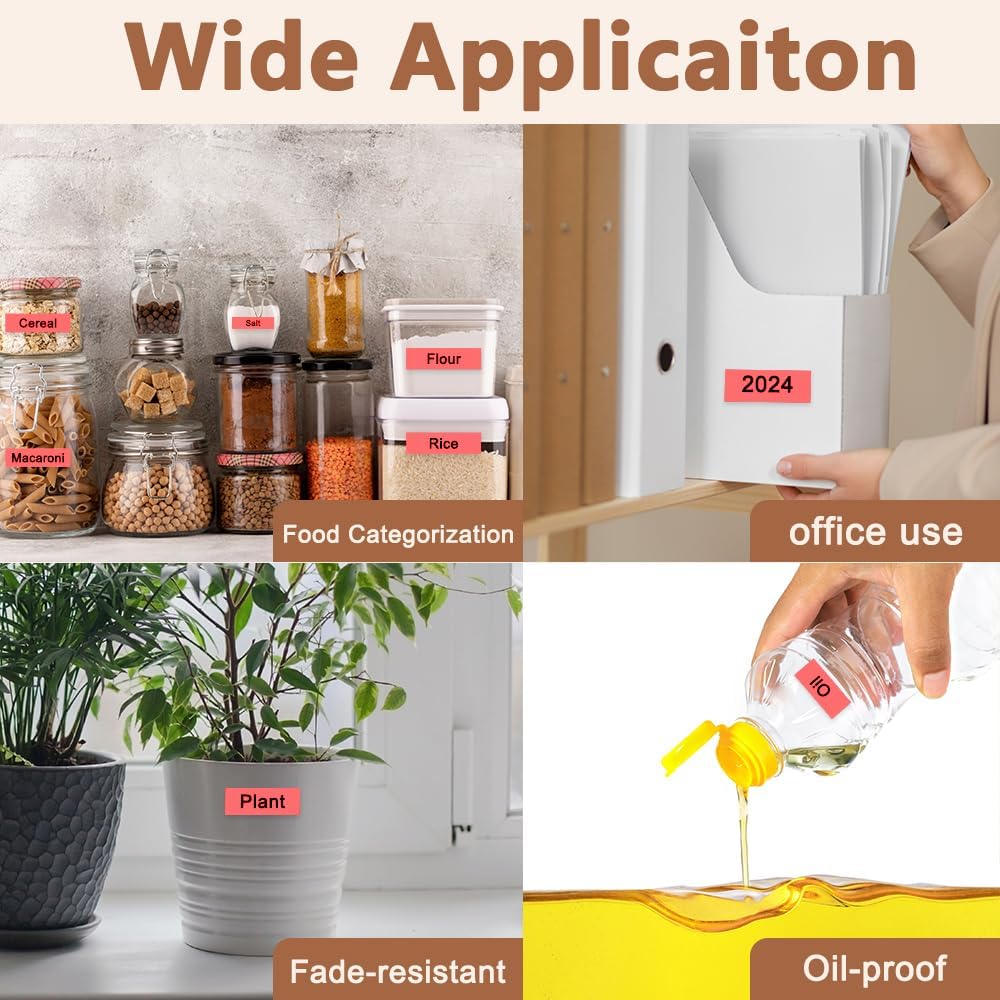 Hehua 9mm 0.35 Laminated Red Tape Compatible for Brother P-Touch TZe-421 TZe421 TZ-421 TZ421 TZe TZ Label Tape for Ptouch PT D210 D200 H110 1880, 3/8'' x 26.2ft Black on Red, 3 Pack