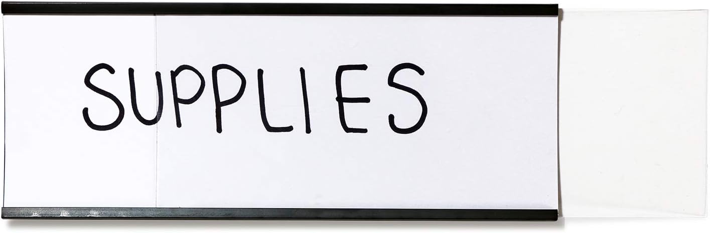 SmartSign Magnetic 'C' Channel Label Holders | 2.5" x 6" Pack of 10