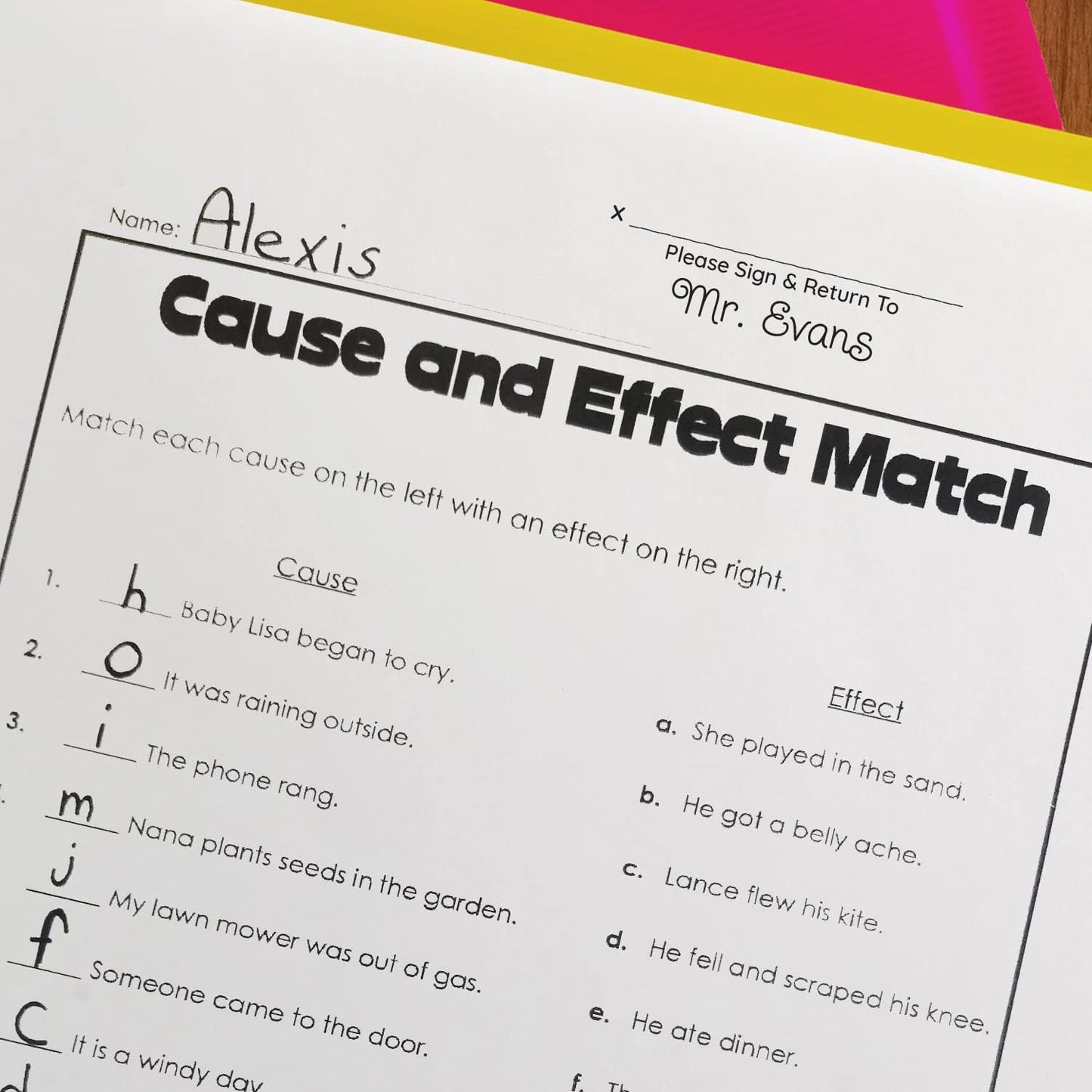 Personalized Sign and Return Teacher Stamp / 2000 Plus Self Inking Homework Signature Stamper/Custom Script Black Imprint/Made in USA