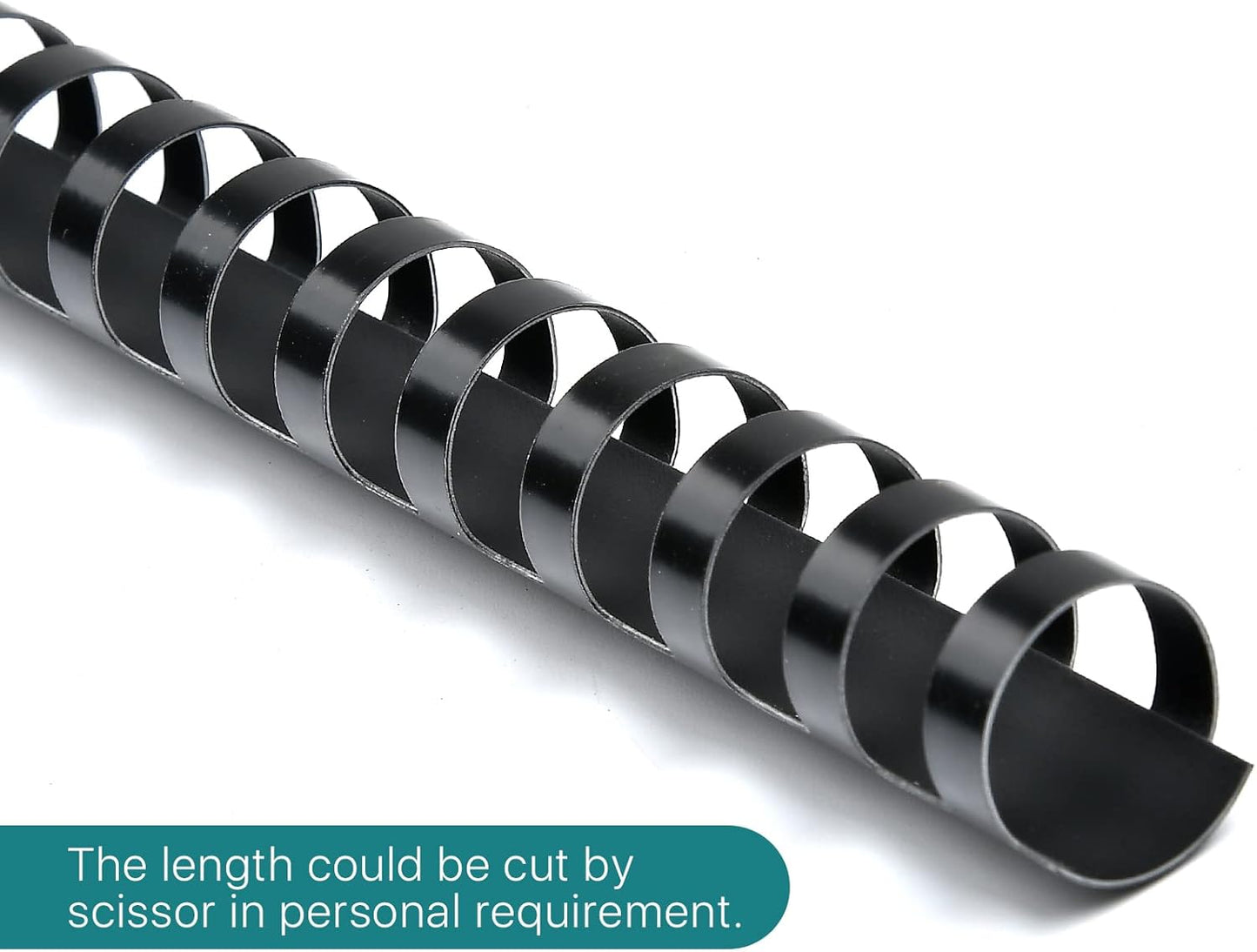 150 Pack Plastic Binding Combs, 21 Ring Binding Combs Letter Size Plastic Spiral Binding for Notebook Calendars Picture Album - Multi Sizes 1/4 5/16 3/8 1/2 5/8 3/4 in