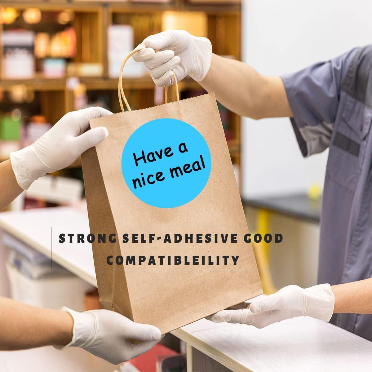 PARLAIM 3 Inch Round Permanent Adhesive Color-Code Dot Stickers,500 per Roll dots Label Dispenser Box Circle Stickers (Sky Blue)