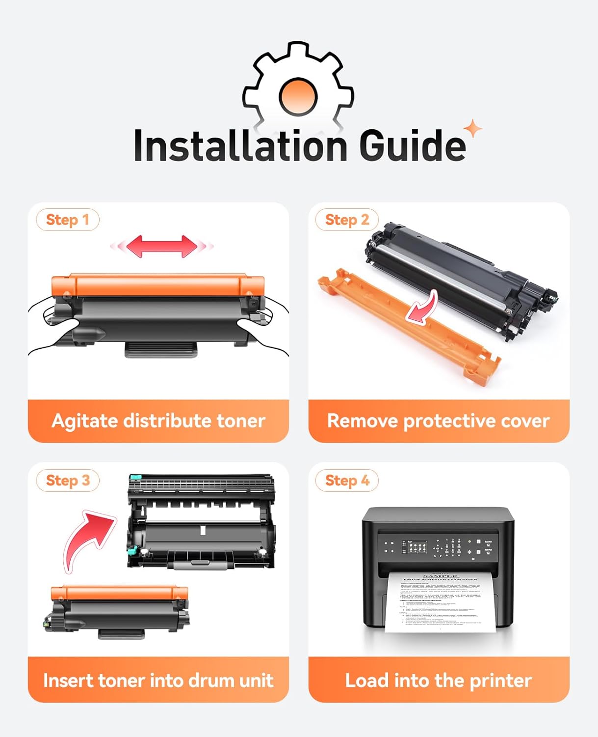 DR830 Drum Unit(Not Toner) 2-Pack Replacement for Brother DR830XL DR-830 Drum Unit use with DCP-L2640DW HL-L2460DW HL-L2405W HL-L2480DW MFC-L2820DW MFC-L2807DW MFC-L2760DW HL-L2400D HL-L2865DW Printer