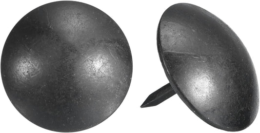 uxcell Upholstery Tacks Nail Pins Furniture, 100Pcs 19x16mm Thumb Tack Pins Assortment Kit Carbon Steel for Home Sofa DIY Decorative Nail Heads Nails, Black