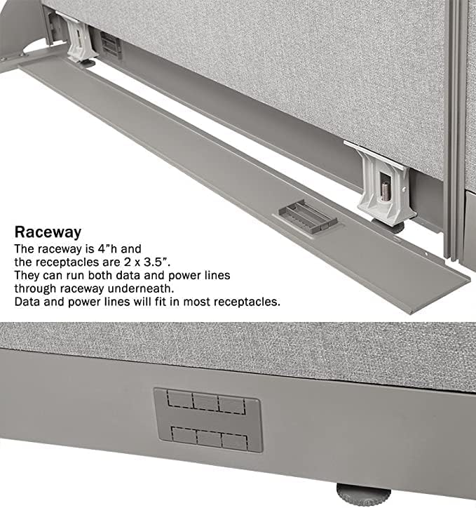 GOF Office Partition Single Panel (30"w x 60"h) 2.5ft x 5ft