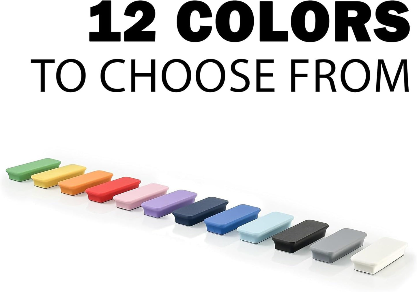 Glassboard Studio Mega Magnets - Neodymium - Heavy Duty, Colorful, Ergonomic, Ideal for Crafting, Quilting, and as Magnetic Knife Holders (12, Steel Gray Bar)