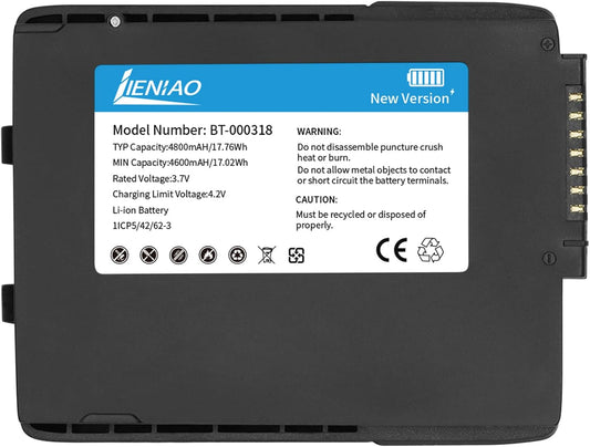 5 Pack for Zebra Scanner Battery TC77 BT-000318 [New Version 4800mAh] for Zebra TC77 Battery TC70 TC70x TC72 TC75 TC75x TC700H TC700K TC77HL TC720L Barcode Scanner BT-000318-01 (5)