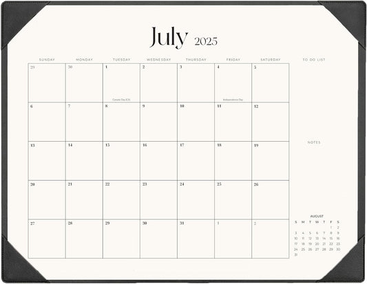 Desk Calendar 2025-2026 with Desk Mat – 22" x 17" Large Desk Pad Calendar Runs From July 2025 to December 2026, Office Supplies Desktop Monthly Calendar for Home, Office