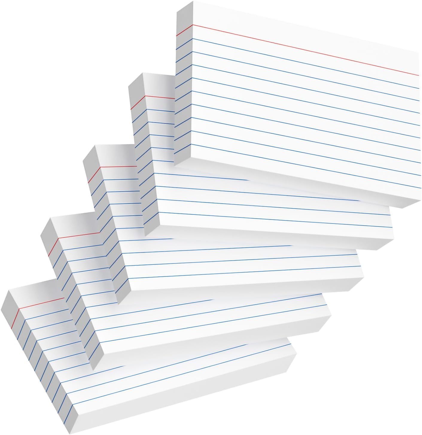 Index Cards 3x5 Inch, 300sheets, Flash Cards,Ruled Lined White Note Cards Paper For Studying, Schools Supplies, College, Office And Home Organization, Note Taking Supplies