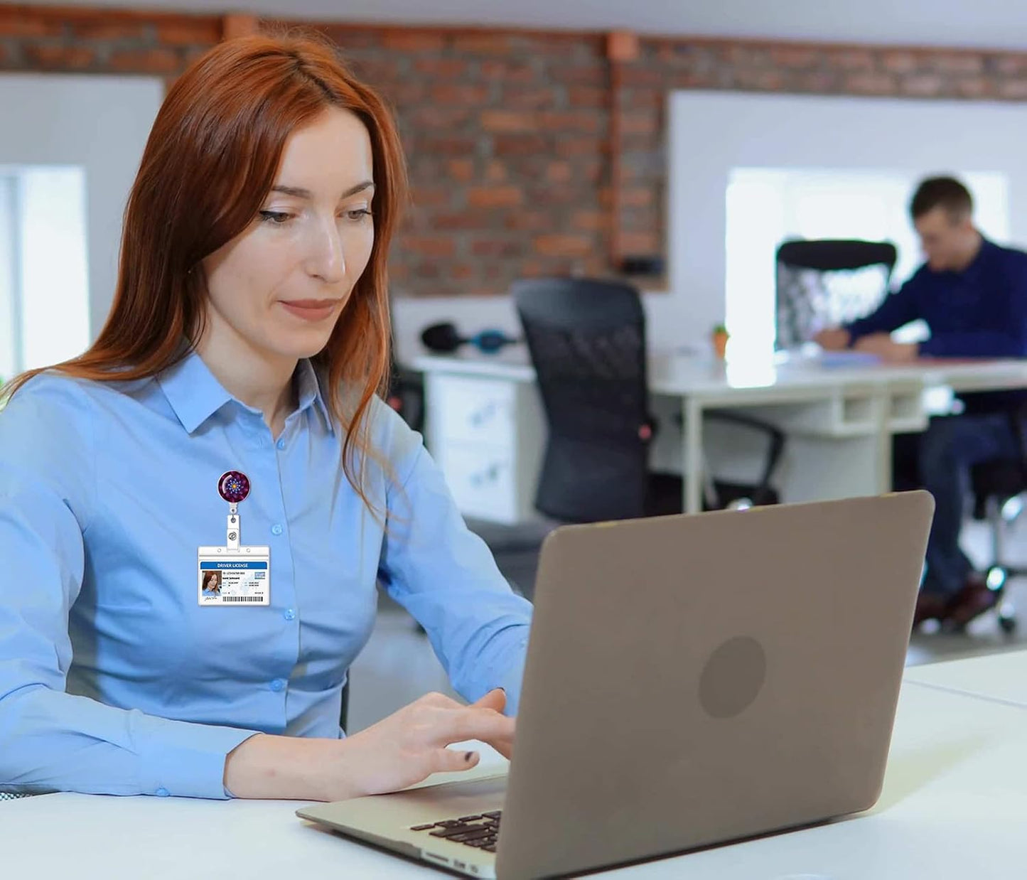 16 Pack Badge Reels for Nurses ID Badge Holder with Clip Retractable Badge Holders