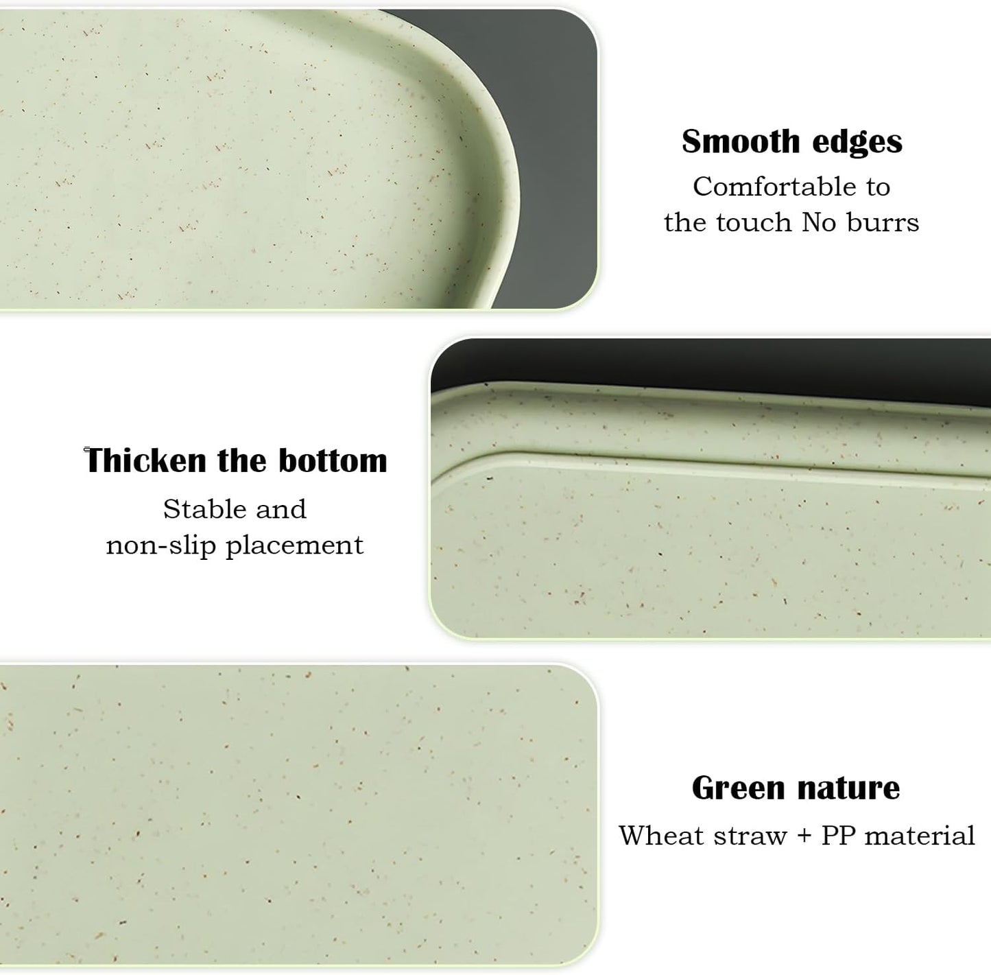 Plastic Art Trays, 10-Pack Large Stackable Activity Crafts Organizer Serving Jewelry Tray for DIY Projects, Painting, Beads, Organizing Supply (12.2 x 8.9 Inches)