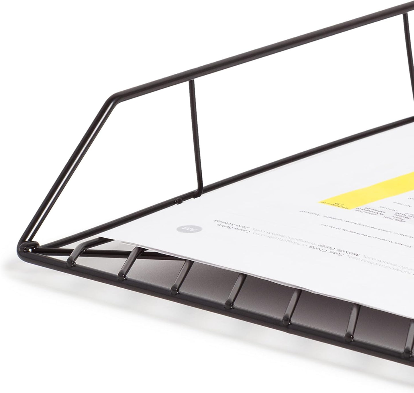 U Brands Vena Paper Tray, Black