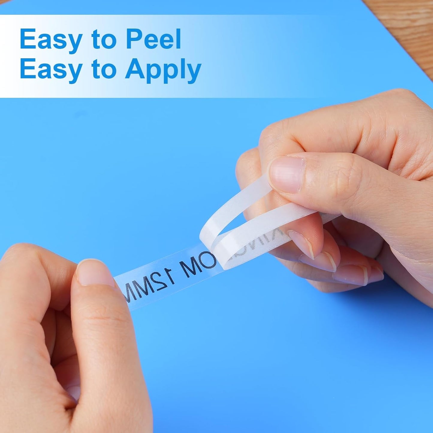 Label KINGDOM TZe-131 Clear Label Tape Compatible with Brother Label Maker Tape Clear TZe131 TZe TZ Tape 12mm 0.47 Laminated Clear P Touch Tape 1/2" Use for Brother PT-D210 PT-D200 PTH110, 3-Pack