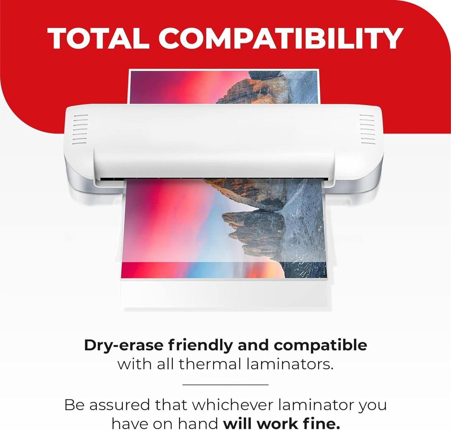 3MIL Thermal Laminating Sheets (200 Count) 9x11.5 inch, Letter Size, Dry-Erase Friendly Laminate Pouches, Compatible with Laminator Machine, Crystal Clear Laminated Finish