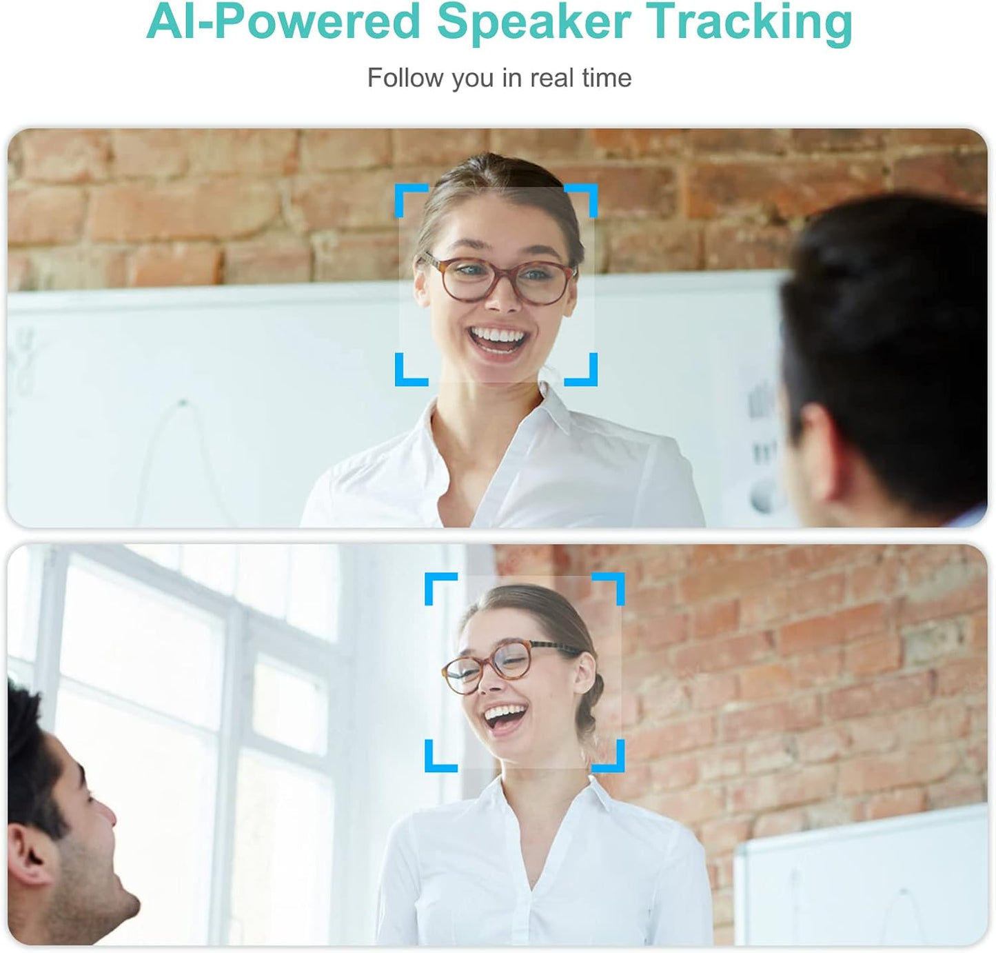 4K Pro Audio and Video Conference Room Camera with Remote Control for Windows TV, AI-Powered HD Webcam with Microphone & Speaker for Desktop Computer/PC/Monitor/Laptop/Teams/Zoom/Skype