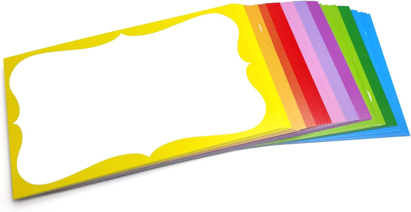 PPAPPAPPIYO 3x5 colorful index card / (Set of 50) Blank index cards flash card 250gsm (10multi)