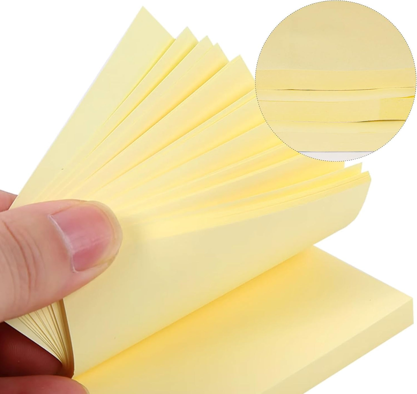 (12 Pads) Large Sticky Notes Yellow 3 x 5in,1200 pcs Self-Stick Notes,100 Sheets/Pad Bright Colors Post Pads,Super Adhesive Sticky Pads Recyclable for Office,Shool,Home,Notebook,Meeting,Clean Removal