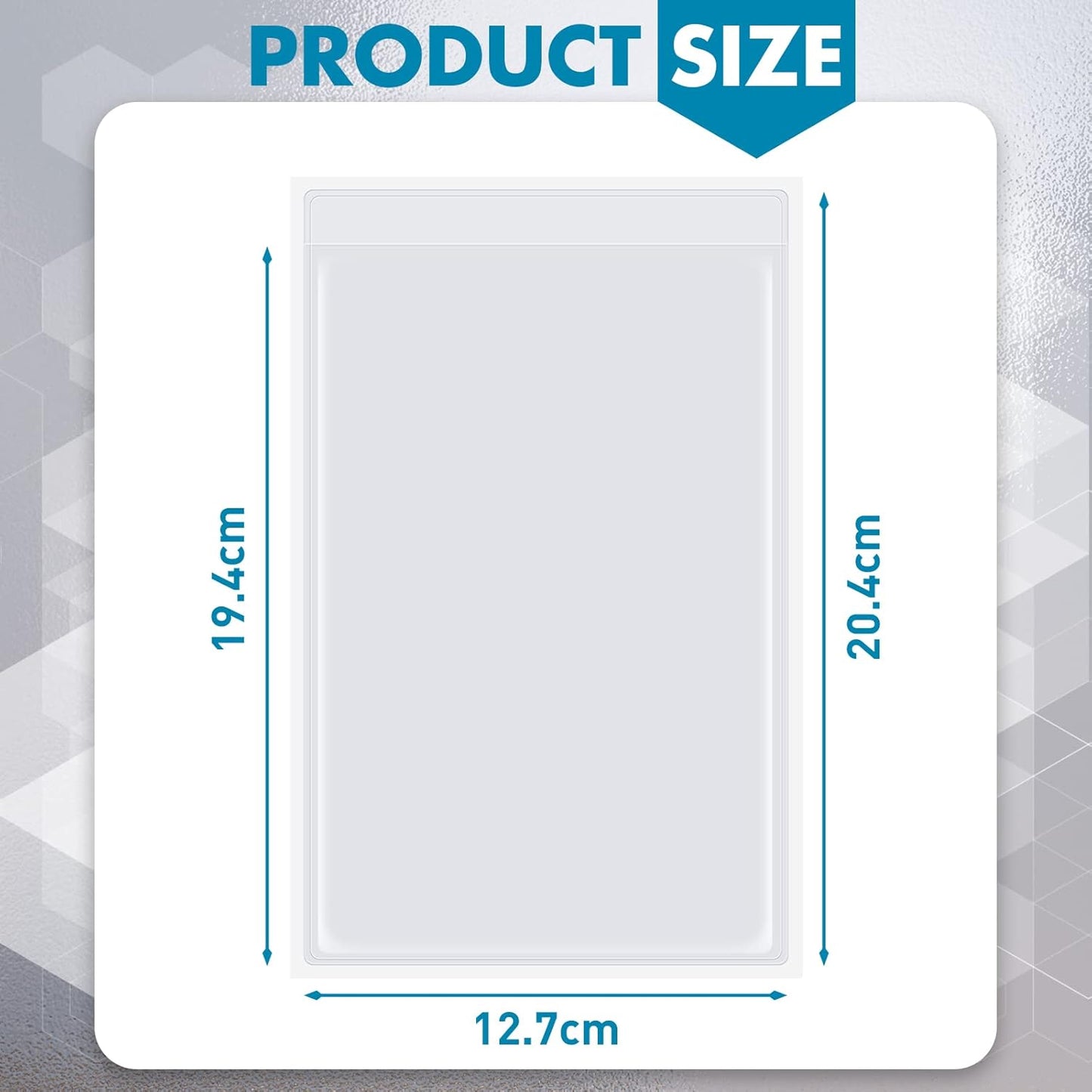 Outus Self Adhesive Shop Ticket Holders Clear Plastic Sleeves Adhesive Pockets Work Order Job Ticket Holders for Home Office Posting Signs(5 x 8 Inch,60 Pcs)