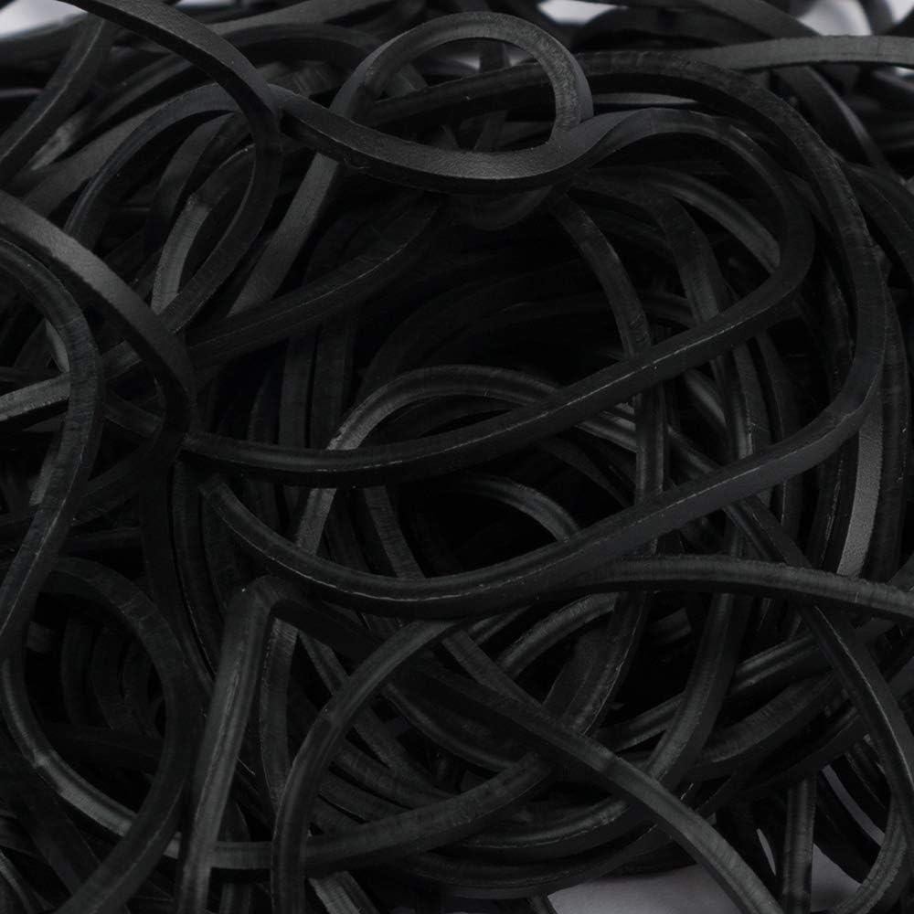 JAM PAPER Durable Rubber Bands - Size 16 - Black Multi-Purpose Rubberbands - 100/Pack