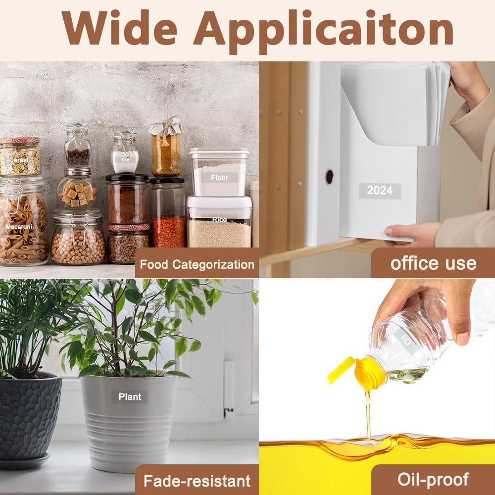 Hehua 18mm 0.7 Laminated Clear Tape Compatible for Brother P-Touch TZe-145 TZe145 TZ-145 TZ145 TZe TZ Label Tape for Ptouch PT D400 D600 P710bt, 3/4'' x 26.2ft White on Clear, 3 Pack