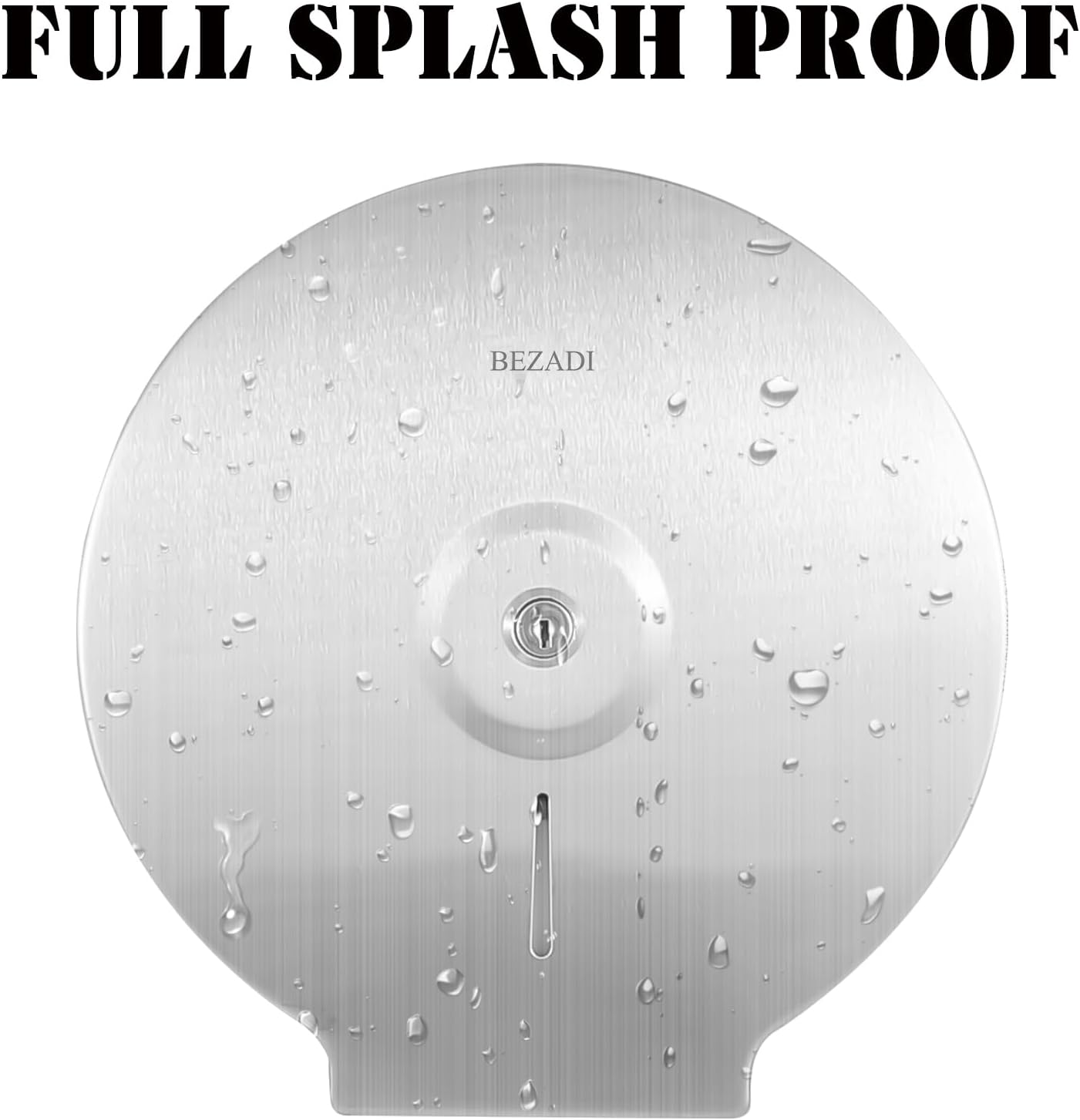 Toilet Paper Towel Dispenser Wall Mount, Jumbo Roll Toilet Tissue Dispenser, 9 Inch Paper Key Lock Stainless Steel Dispenser