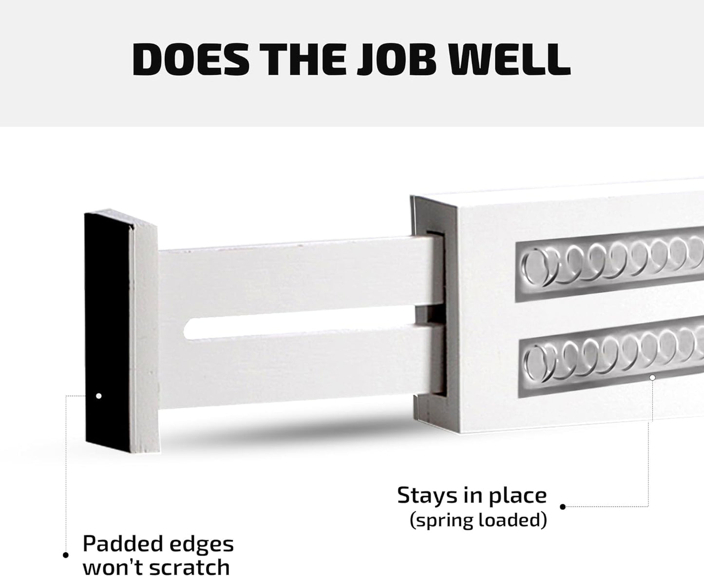 4 Pack Drawer Dividers Bamboo 2.6" High, 12.5"-17" Adjustable Drawer Organizers for Clothes, Expandable Dresser Separators in Bedroom/Bathroom/Kitchen/Office Organization and Storage (White)