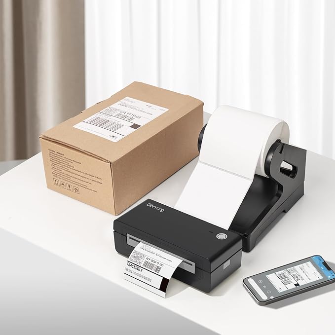 Thermal Shipping Labels - 350 Sheets per Roll, 4x6 Inch, Compatible with Zebra, Brother, Rollo, JADENS, Nelko, Phemome, Polono Printers, Self-Adhesive, Premium Quality for Shipping & Packaging