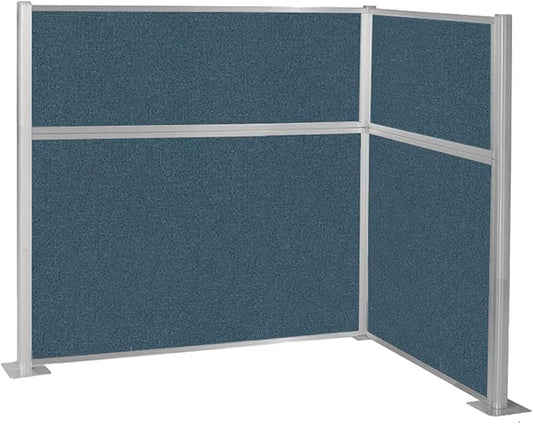 Versare Hush Panel Cubicle Kit | Workstation Partition Walls | Sound Dampening Cubicle Walls | Partitions for Desks
