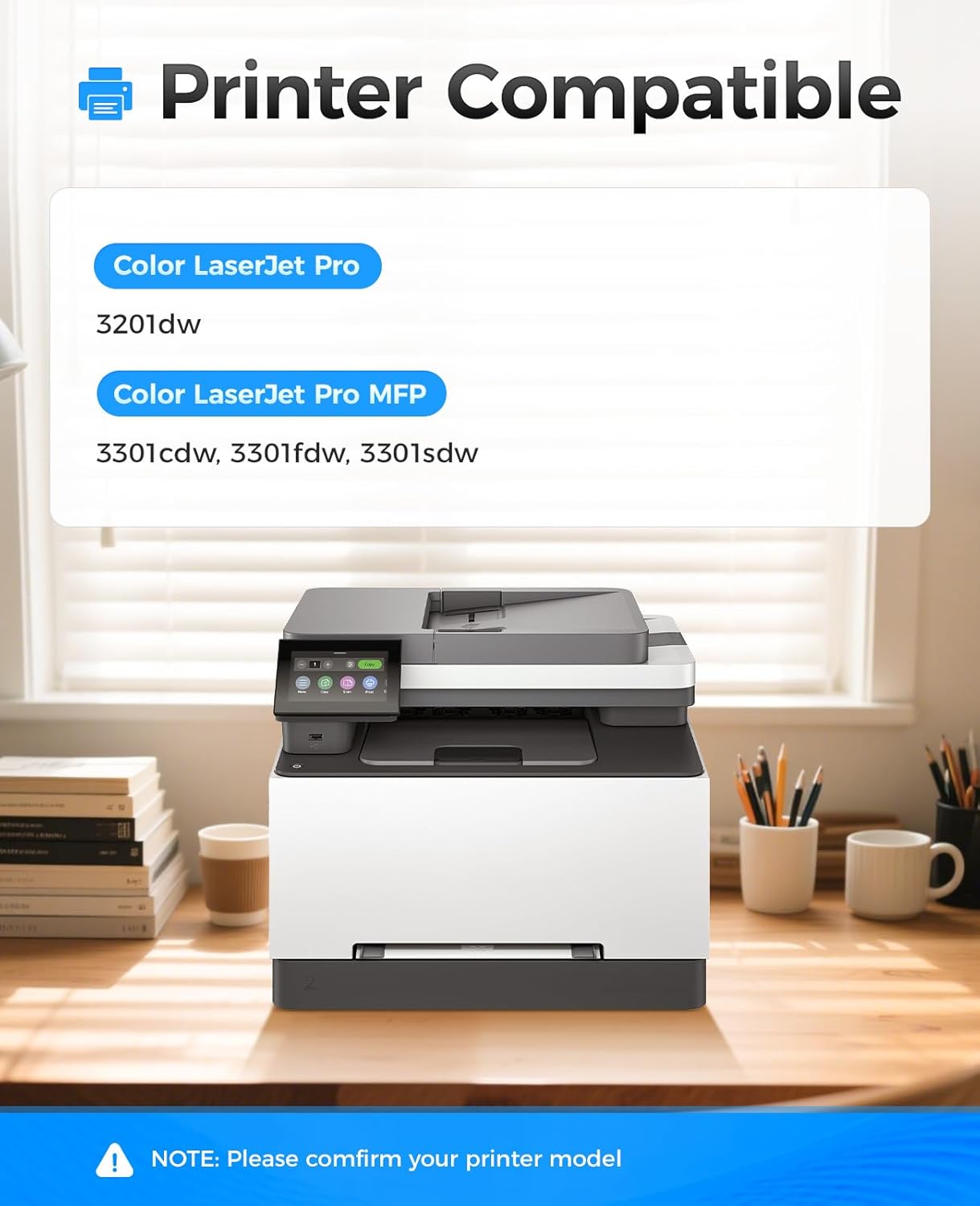 218X Toner Cartridge Set with chip 4-Pack High Yield Replacement for HP 218X W2180X W2181X W2182X W2183X 218A W2180A Compatible with HP Color Laserjet Pro MFP 3301cdw 3301fdw 3301sdw 3201dw Printer