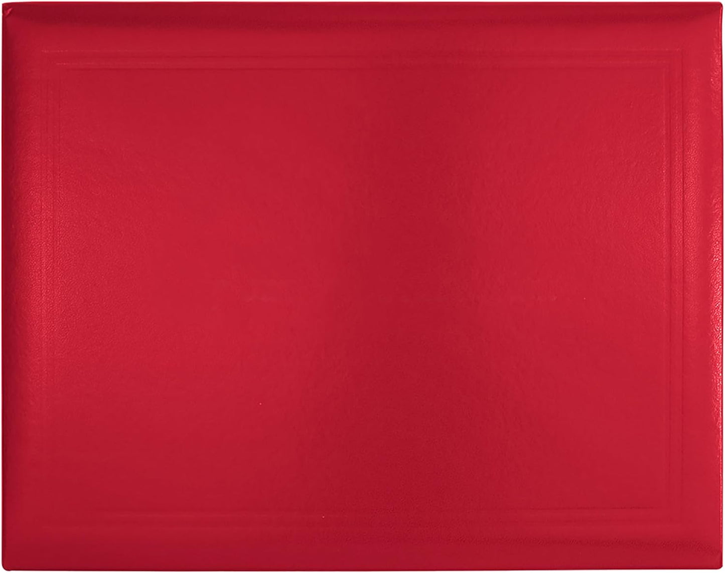 GraduationMall 8.5"x11" Smooth Padded Diploma Cover Certificate Holder Red,6-Packs
